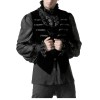 Mens Gothic Velvet Waistcoat Tailcoat Vest Black Red Velvet Victorian Vest Coat 